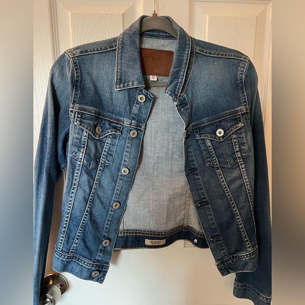 AG Adriano Goldschmied Womens Cropped denim jacket